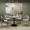 Load image into Gallery viewer, Tyler Black Mid-Century Design Round Dining Table