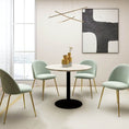 Load image into Gallery viewer, Tyler Black Mid-Century Design Round Dining Table