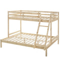 Load image into Gallery viewer, Solid Timber Triple Bunk Bed Single over Double Natural