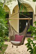 Load image into Gallery viewer, Mayan Legacy Extra Large Outdoor Cotton Mexican Hammock Chair in Cedar Colour