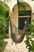 Load image into Gallery viewer, Mayan Legacy Extra Large Outdoor Cotton Mexican Hammock Chair in Cedar Colour