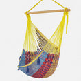 Load image into Gallery viewer, Mayan Legacy Extra Large Outdoor Cotton Mexican Hammock Chair in Confeti Colour