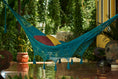 Load image into Gallery viewer, Outdoor undercover cotton Mayan Legacy hammock with hand crocheted tassels King Size Bondi