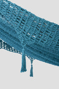 Load image into Gallery viewer, Outdoor undercover cotton Mayan Legacy hammock with hand crocheted tassels Queen Size Bondi