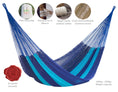 Load image into Gallery viewer, utdoor undercover cotton Mayan Legacy hammock King size Caribean Blue