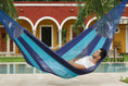 Load image into Gallery viewer, utdoor undercover cotton Mayan Legacy hammock King size Caribean Blue