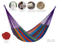 Load image into Gallery viewer, Mayan Legacy Queen Size Outdoor Cotton Mexican Hammock in Colorina Colour