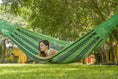 Load image into Gallery viewer, Mayan Legacy Queen Size Outdoor Cotton Mexican Hammock in Jardin Colour