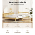 Load image into Gallery viewer, Artiss Bed Frame Double Size Wooden Oak SOFIE