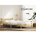 Load image into Gallery viewer, Artiss Bed Frame Double Size Wooden Oak SOFIE