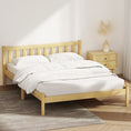Load image into Gallery viewer, Artiss Bed Frame Double Size Wooden Oak SOFIE