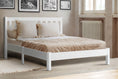 Load image into Gallery viewer, Artiss Bed Frame Double Size Wooden White SOFIE