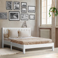 Load image into Gallery viewer, Artiss Bed Frame Queen Size Wooden White SOFIE