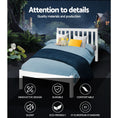 Load image into Gallery viewer, Artiss Bed Frame Single Size Wooden White SOFIE