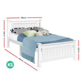 Load image into Gallery viewer, Artiss Bed Frame King Single Size Wooden White RIO
