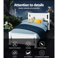 Load image into Gallery viewer, Artiss Bed Frame King Single Size Wooden White RIO