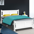 Load image into Gallery viewer, Artiss Bed Frame Queen Size Wooden White RIO
