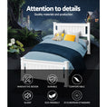 Load image into Gallery viewer, Artiss Bed Frame Single Size Wooden White RIO
