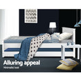 Load image into Gallery viewer, Artiss Bed Frame King Single Size Wooden Trundle Daybed White ELVIS