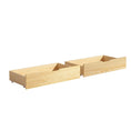Load image into Gallery viewer, Artiss Set of 2 Bed Frame Storage Drawers Timber Trundle for Wooden Bed Frame Base Oak