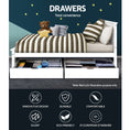 Load image into Gallery viewer, Artiss 2x Bed Frame Storage Drawers Trundle White