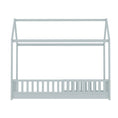 Load image into Gallery viewer, Artiss Bed Frame Wooden Kids House Frame Grey ROCK