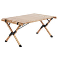 Load image into Gallery viewer, Gardeon Outdoor Furniture Wooden Egg Roll Picnic Table Camping Desk 90CM