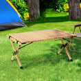 Load image into Gallery viewer, Gardeon Outdoor Furniture Wooden Egg Roll Picnic Table Camping Desk 90CM
