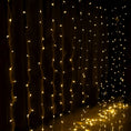 Load image into Gallery viewer, Jingle Jollys Christmas Lights 6Mx3M 600 LED Curtain Light Decorations Warm