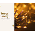 Load image into Gallery viewer, Jingle Jollys Christmas Lights 6Mx3M 600 LED Curtain Light Decorations Warm