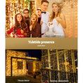 Load image into Gallery viewer, Jingle Jollys Christmas Lights 6Mx3M 600 LED Curtain Light Decorations Warm