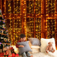 Load image into Gallery viewer, Jingle Jollys Christmas Lights 6Mx3M 600 LED Curtain Light Decorations Warm