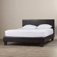 Load image into Gallery viewer, Mondeo PU Leather Double Black Bed