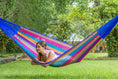 Load image into Gallery viewer, Mayan Legacy Jumbo Plus Size Nylon Mexican Hammock in Mexicana Colour