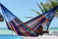 Load image into Gallery viewer, Mayan Legacy Jumbo Plus Size Nylon Mexican Hammock in Mexicana Colour