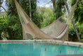 Load image into Gallery viewer, Outdoor undercover cotton Mayan Legacy hammock with hand crocheted tassels King Size Marble