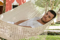 Load image into Gallery viewer, Outdoor undercover cotton Mayan Legacy hammock with hand crocheted tassels King Size Marble