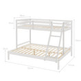 Load image into Gallery viewer, Solid Timber Triple Bunk Bed Single over Double White