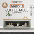 Load image into Gallery viewer, Luke Winchester Two Tone Coffee Table Stylish Flawless Design 105cm