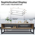 Load image into Gallery viewer, Luke Milan Wood Tone Coffee Table Stylish Rustic Flawless Design 110cm