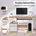 Load image into Gallery viewer, Home Master Computer Desk Workstation Storage Spacious Stylish 110 x 72cm