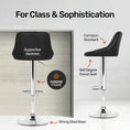 Load image into Gallery viewer, Home Master 2PCE Bar Stool Black Swivel Seat Adjusting Height Stylish Modern