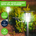 Load image into Gallery viewer, Garden Greens 48PCE Solar Garden/Path Lights Weather Proof Design White LED