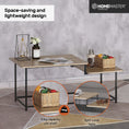 Load image into Gallery viewer, Home Master Coffee Table 2 Tier Split Level Stylish Modern Design 1.09m