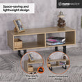 Load image into Gallery viewer, Luke Coffee Table Wide Dual Storage Stylish Modern Design 1m