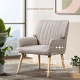 Load image into Gallery viewer, Armchair Lounge Accent Chair Upholstered Couch Seat Sofa Bedroom Seater Beige
