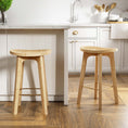 Load image into Gallery viewer, Artiss 2x Bar Stools Bamboo Rattan Stool Counter Chair Kitchen Barstools
