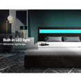 Load image into Gallery viewer, Artiss Bed Frame Double Size LED Gas Lift Black COLE
