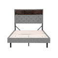 Load image into Gallery viewer, Artiss Bed Frame King Single Size LED Mattress Base Platform with Storage Shelf Hidden Storage Box Grey
