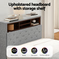 Load image into Gallery viewer, Artiss Bed Frame King Single Size LED Mattress Base Platform with Storage Shelf Hidden Storage Box Grey
